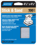 NORTON Norton 07660749127 Sanding Sheet, 4-1/2 in L, 4-1/2 in W, Fine, 150 Grit TOOLS NORTON