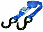 KEEPER Keeper 05108-V Tie-Down, 1 in W, 6 ft L, Polyester, Blue, 300 lb, S-Hook End Fitting AUTOMOTIVE KEEPER