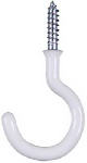 ASSA ABLOY AMERICAS RESIDENTIALI NC Cup Hook, White, Vinyl Coated, 1-1/2 In., 2-Pk. HARDWARE & FARM SUPPLIES ASSA ABLOY AMERICAS RESIDENTIALI NC