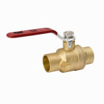 B&K LLC Stop & Waste Ball Valve, Lead Free, Forged Brass, 3/4-In.