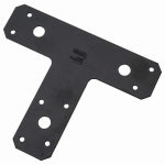 ASSA ABLOY AMERICAS RESIDENTIALI NC T-Plate, Black, 6 x 5 In.