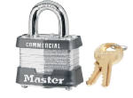 MASTER LOCK Master Lock 3KA 3447 Padlock, Keyed Alike Key, Open Shackle, 9/32 in Dia Shackle, 3/4 in H Shackle, Steel Shackle HARDWARE & FARM SUPPLIES MASTER LOCK