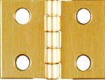 ASSA ABLOY AMERICAS RESIDENTIALI NC 4-Pk., 3/4 x 1 In. Broad Hinges, Light-Duty, Brass