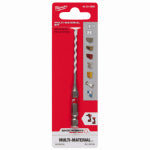 MILWAUKEE Milwaukee SHOCKWAVE 48-20-8880 Drill Bit, 1/8 in Dia, 3-1/2 in OAL, Multi-Material, Twist Flute, 1/4 in Dia Shank TOOLS MILWAUKEE