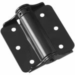 ASSA ABLOY AMERICAS RESIDENTIALI NC Adjustable Spring Hinge, Black, 2-Pk.