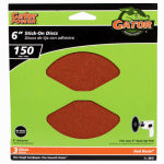 GATOR Gator 3010 Sanding Disc, 6 in Dia, 150 Grit, Fine, Aluminum Oxide Abrasive, Paper Backing, 3/PK TOOLS GATOR