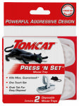 TOMCAT Tomcat Press 'N Set 3610110 Mouse Trap, 4.37 in L, 1.91 in W, 3.29 in H, Snap Door, Spring Locking LAWN & GARDEN TOMCAT