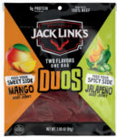 MIDWEST DISTRIBUTION JACK LINKS 2.85 OZ DUOS JALAPENO/MANGO BEEF JERKY