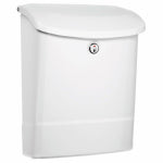 ARCHITECTURAL MAILBOXES Parkside Mailbox, Wall-Mount, White, 13.5 x 10.87-In.