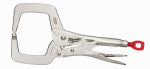 MILWAUKEE Milwaukee Torque Lock 48-22-3531 Locking C-Clamp, 11 in OAL, 4 in Max Opening Size, 4 in D Throat, Alloy Steel Body TOOLS MILWAUKEE