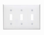 LEVITON MFG CO WHT 3-TOGGLE WALL PLATE ELECTRICAL LEVITON MFG CO