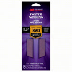 3M COMPANY Sandblaster Sandpaper, 3-2/3 In. x 9 In., 320 Grit, 6-Pk