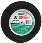 ARNOLD Universal Offset Hub Replacement Lawn Mower Wheel, Steel, 8 In.