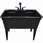 CODA RESOURCES LTD Tehila Large 37 Gal. Black Utility Tub Kit