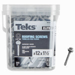 TEKS Teks Elite Series 21473 Roofing Screw, 1-1/2 in L, Coarse Thread, Washer Head, Hex Drive, Drill Point, Steel, 225 HARDWARE & FARM SUPPLIES TEKS