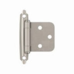 AMEROCK Amerock 1887612 Cabinet Hinge, 3/8 in Inset, Satin Nickel HARDWARE & FARM SUPPLIES AMEROCK