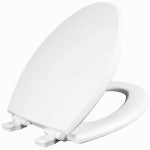 MAYFAIR Mayfair 147SLOW-000 Toilet Seat, Elongated, Molded Wood/Plastic, White PLUMBING, HEATING & VENTILATION MAYFAIR