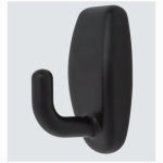 ASSA ABLOY AMERICAS RESIDENTIALI NC Snap Wall Hook, Black, 50-Lb. Load
