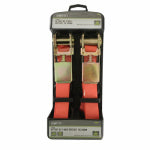 MAX CO LTD Ratchet Tie-Downs, 10 Ft. x 1 In., 2-Pk.
