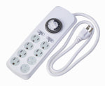 WOODS CCI 22575 Power Outlet Strip, 4 ft L Cable, 8 -Socket, 15 A, 125 V, White ELECTRICAL WOODS   