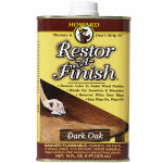HOWARD Howard RF7016 Wood Restorer, Dark Oak, Liquid, 16 oz Can PAINT HOWARD