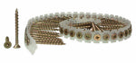 SENCO FASTENING SYSTEMS DuraSpin Collated Deck Screws, Yellow Zinc, #8 x 2 In., 1,000-Ct.