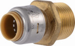SHARKBITE SharkBite Max Series UR116A Pipe Coupling, 1/2 x 3/4 in, Brass, 250 psi Pressure PLUMBING, HEATING & VENTILATION SHARKBITE