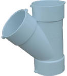 IPEX USA LLC PVC Pipe Sewer And Drain Wye, 4 In.