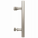 ASSA ABLOY AMERICAS RESIDENTIALI NC Madison Sliding Barn Door Handle, Satin Nickel Contemporary Pull, 12 In.