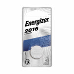 ENERGIZER BATTERY Energizer ECR2016BP Coin Cell Battery, 3 V Battery, 100 mAh, CR2016 Battery, Lithium, Manganese Dioxide ELECTRICAL ENERGIZER BATTERY