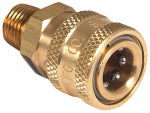 MI-T-M Mi-T-M AW-0017-0028 Adapter, 1/4 x 1/4 in Connection, Quick Connect Socket x MNPT, Brass OUTDOOR LIVING & POWER EQUIPMENT MI-T-M   