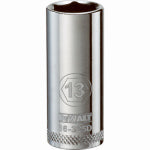 DEWALT DEWALT DWMT86325OSP Drive Hand Socket, 13 mm Socket, 3/8 in Drive, 6-Point, Steel, Polished Chrome Vanadium TOOLS DEWALT