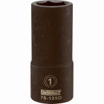 DEWALT DEWALT DWMT75129OSP Impact Socket, 1 in Socket, 1-13/32 in D Socket, 3/4 in Drive, 6-Point, CR-440 Steel, Black Oxide TOOLS DEWALT