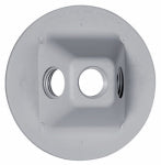 RACO INCORPORATED Weatherproof Lamp Holder Cluster Cover, Round, Three Outlets, Non-Metallic, Gray ELECTRICAL RACO INCORPORATED