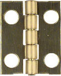 ASSA ABLOY AMERICAS RESIDENTIALI NC 4-Pk., 3/4 x 5/8 In. Narrow Hinges, Light-Duty, Brass