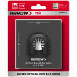 ARROW FASTENER CO Oscillating Tool Drywall Cutter for Double Electric Box, 4 x 3-3/4 In. TOOLS ARROW FASTENER CO