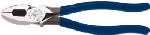 KLEIN Klein Tools D213-9NETP Cutting Plier, 9-3/8 in OAL, 1.43 in Cutting Capacity, Dark Blue Handle, 1-1/4 in W Jaw ELECTRICAL KLEIN   