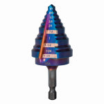 J S PRODUCTS Mach-Blue 10-Step Drill Bit, 1/4 - 1-3/8 In. TOOLS J S PRODUCTS