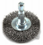FORNEY Forney 72726 Wire Wheel Brush, 1-1/2 in Dia, 0.008 in Dia Bristle TOOLS FORNEY