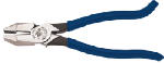 KLEIN Klein Tools D213-9ST Ironworker's Plier, 7-3/8 in L Handle, 9-3/8 in OAL, Blue Handle, Hook Bend Handle TOOLS KLEIN   