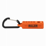 RAILER TOOLS Railer 10-Hole Magnetizer Bitrail Orange Bit Holder with Carabiner TOOLS RAILER TOOLS