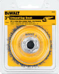 DEWALT DEWALT DW4920 Wire Cup Brush, 3 in Dia, 5/8-11 Arbor/Shank, 0.014 in Dia Bristle, 13/16 in L Bristle Trim TOOLS DEWALT
