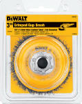 DEWALT DeWALT DW4920 Wire Cup Brush, 3 in Dia, 5/8-11 Arbor/Shank, 0.014 in Dia Bristle, 13/16 in L Bristle Trim TOOLS DEWALT   