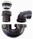 US HARDWARE US Hardware P-118C Tub Drain Kit, ABS, Black AUTOMOTIVE US HARDWARE