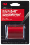 3M Scotchlite 03459 Reflective Safety Tape, 36 in L, 2 in W, Red AUTOMOTIVE 3M