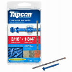 TAPCON Tapcon 24305 Screw Anchor, 1-3/4 in L, Hex Drive, Steel, Climaseal, 75 PK, 3/16 in Drive HARDWARE & FARM SUPPLIES TAPCON