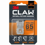 3M COMPANY 2CT 65LB Claw Hanger