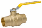 B&K LLC Ball Valve, Solder, 1-1/2 In.