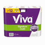 KIMBERLY-CLARK CORP Viva Signature Cloth Paper Towels, 6 Double Rolls, 86 Sheets per Roll