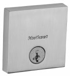 ASSA ABLOY AMERICAS RESIDENTIALINC. Downtown Square Single-Cylinder Deadbolt Lock, SmartKey Security, Satin Nickel